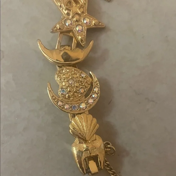 Kirks Folly Gold Charm Bracelet Watch - Picture 6 of 8